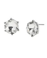 Steve Madden Punk Romance Stone Stud Earrings