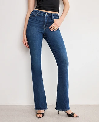 Good American Women's Soft Tech Classic Bootcut Jeans