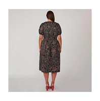 Estelle Wildfloral Cotton Midi Dress