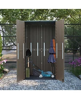 Mondawe Outdoor Resin Storage Cabinet (Single-Tier, Lockable)