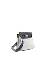 Pre-Owned Hermes 20 Herbag Zip Toile and Leather