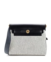 Pre-Owned Hermes 20 Herbag Zip Toile and Leather