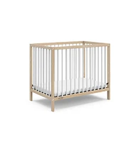 Graco Teddi 4-in-1 Convertible Mini Crib - Natural with White