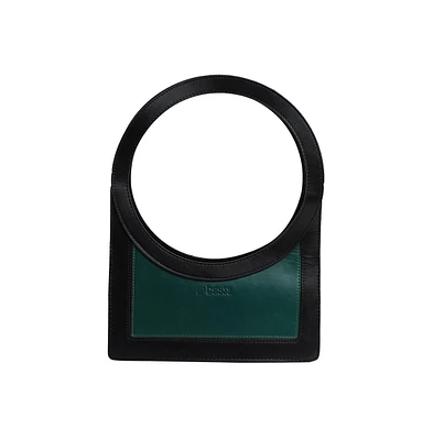 Women's The Aureola Shoulder Bag - Emerald Green:Onyx Black