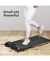 LifePro Walking Pad Treadmill – Compact Under Desk Treadmill with Bluetooth, Ultra-Quiet Design, 3.8 Mph Max Speed, 200 lb Capacity – Bl