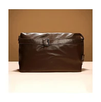 Women's The Tang-Buckle Tote Bag - Chocolate Brown