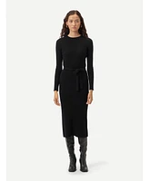 Gobi Cashmere Women's Cashmere Knit Dress with Belt
