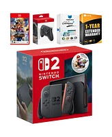 Nintendo Switch 2 + Mario Kart World Bundle with Street Fighter 6, Pro Controller