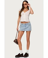 Edikted Women's Dolsy Plaid Button Up Top