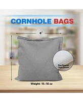 Set of 8 Premium Weather Resistant Regulation and Weight Cornhole Bean Bags.