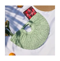 Women's The Sol-Straw Hand Bag - Mint Green