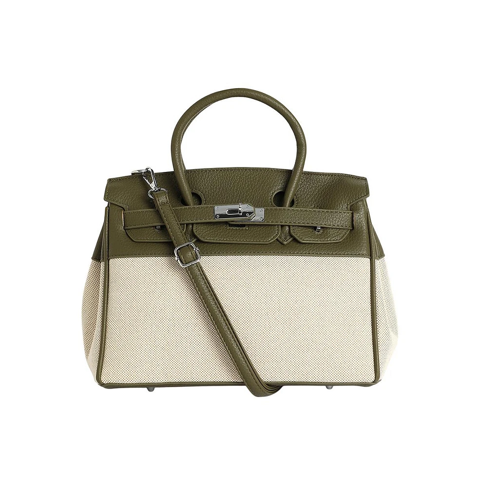 Women's The Panel-Overlap Satchel Bag
