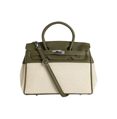 Women's The Panel-Overlap Satchel Bag