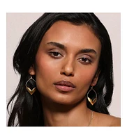 Fluttering Petals Gold Earrings