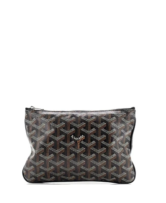 Pre-Owned Goyard Pm Senat Zip Pouch Coated Canvas