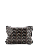 Pre-Owned Goyard Pm Senat Zip Pouch Coated Canvas