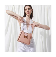Women's The Monogram Small Shoulder Bag - Baby Pink