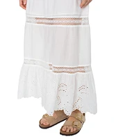 Roxy Juniors' Castaway Cotton Pull-On Maxi Skirt