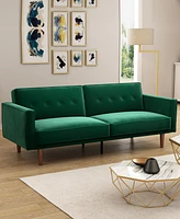 Gold Sparrow 84" Velvet Blake Convertible Sofa Bed, Created for Macy's