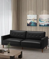 Gold Sparrow 80" Faux Leather Camden Convertible Sofa Bed, Created for Macy's