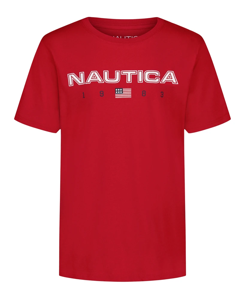 Nautica Big Boys Flag Short Sleeve T-Shirt