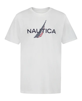 Nautica Big Boys Americana Lockup Short Sleeve T-Shirt