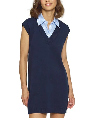Central Park West Women's Sleeveless Twofer Dress