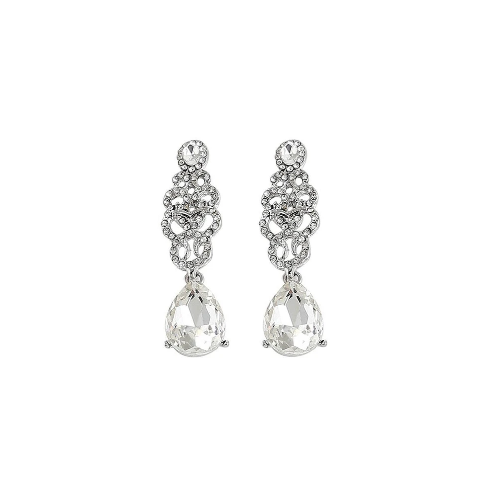 Sohi Women's Dazzling Drop Earrings