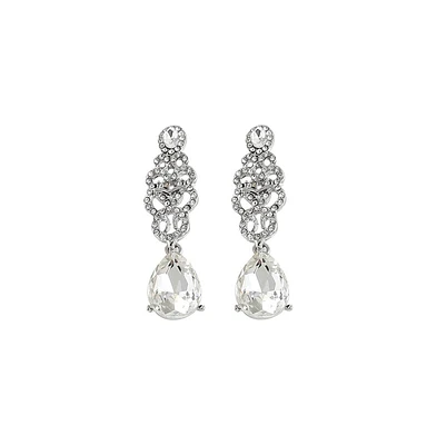 Sohi Women's Dazzling Drop Earrings