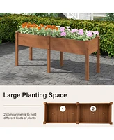 Large Raised Garden Bed with Drainage Holes and 6 Supporting Legs