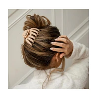 Extra Large Matte Claw Clip - Nude
