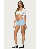 Edikted Women's Verity Tailored Micro Shorts