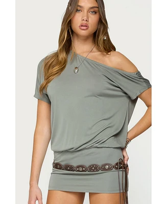 Edikted Women's Sevie Off Shoulder Mini Dress