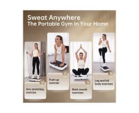 Joroto Vibration Plate Exercise Machine – Full Body Vibrating Platform with Remote Control, 2 Resistance Bands, and 330LBS Weight Capacity for