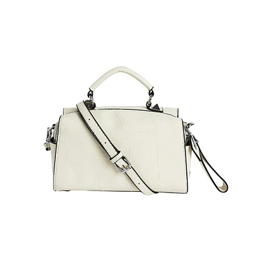 Women's The Croc Camera Sling Bag - Cream White