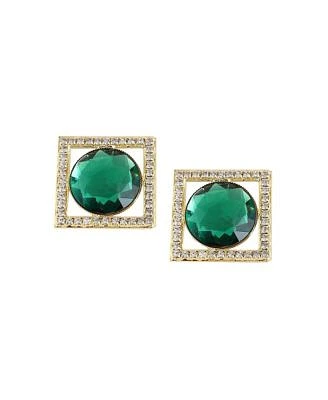 Sohi Womens Frame Drop Earrings