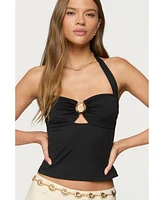 Edikted Women's Delcy Cut Out Halter Top