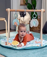 Ingenuity Infant Sun Valley Wooden Toy Arch Baby Play Mat