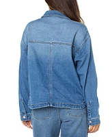 Celebrity Pink Juniors' Oversized Denim Shirt Jacket