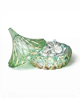 Godinger Candy Dish, Green Iridescent Hershey's Kiss