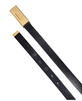 Micheal Kors Women's Plaque Leather Belt