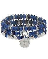 Anne Klein Metal-tone 3-Pc. Set Colored Beaded Stretch Bracelet