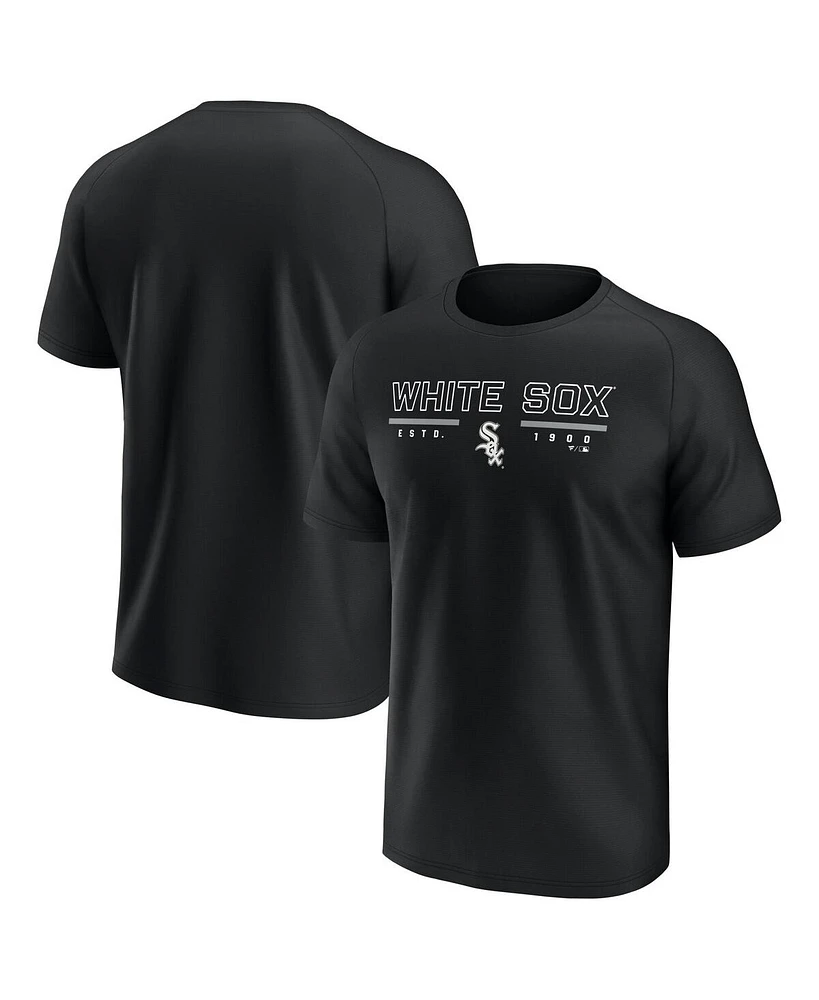 Fanatics Men's Black Chicago White Sox Raglan T-Shirt