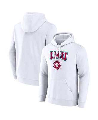 Fanatics Men's White Loyola Marymount Lions Primary Logo Pullover Hoodie