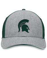 Top of the World Men's Heather Gray/Green Michigan State Spartans Merge Flex Hat