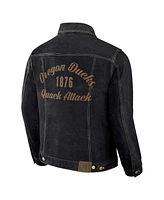 Darius Rucker Collection by Fanatics Men's Black Oregon Ducks Button-Up Denim Jacket