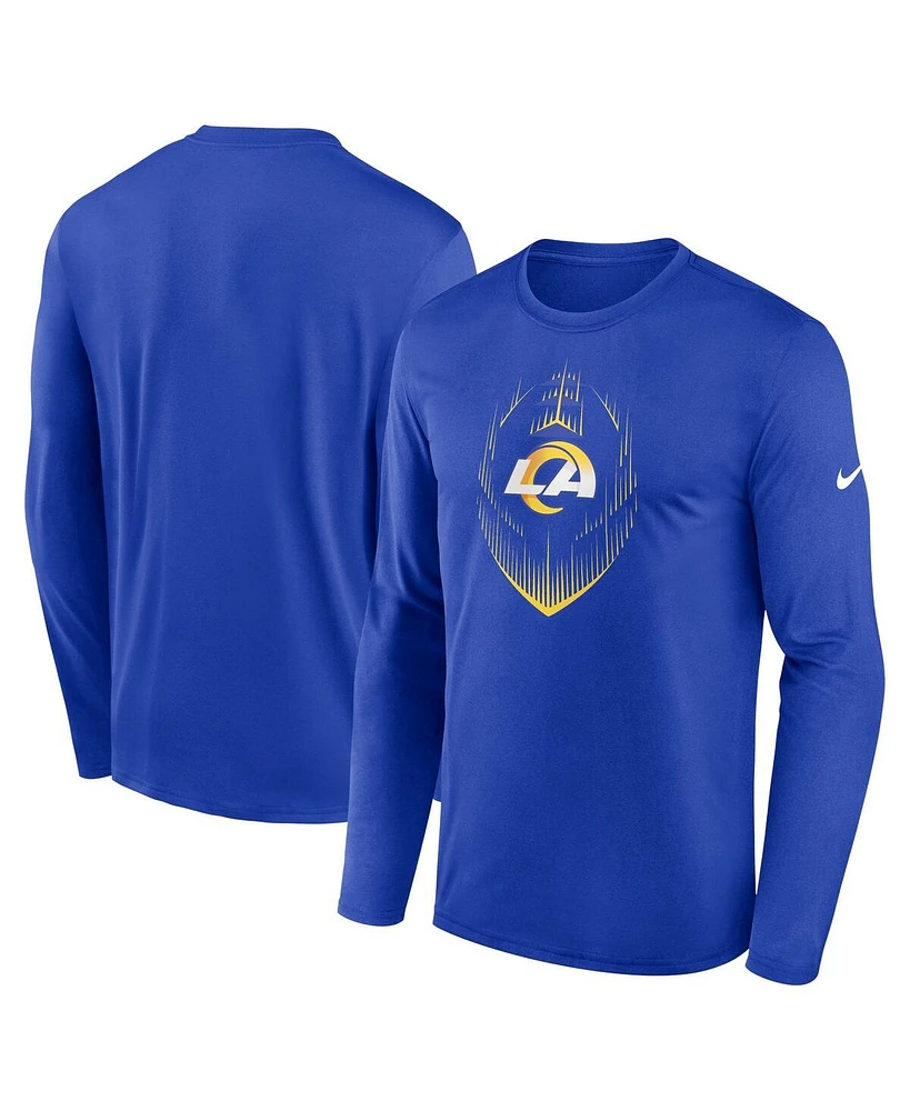 Nike Men's Royal Los Angeles Rams Icon Legend Performance Long Sleeve T-Shirt