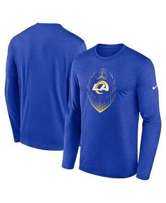 Nike Men's Royal Los Angeles Rams Icon Legend Performance Long Sleeve T-Shirt