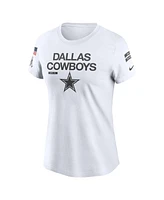Nike Women's White Dallas Cowboys 2024 Salute to Service Legend Performance T-Shirt