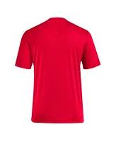 Adidas Men's Scarlet Nebraska Huskers Locker Swish Tri-Blend T-Shirt